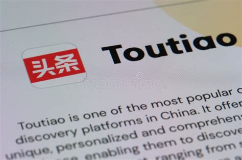 Close Up Toutiao App Brand Logo Editorial Image Image Of Jinri
