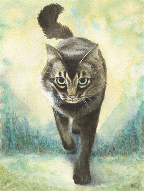 Find & download free graphic resources for cat. Custom Watercolor Cat Painting | Realistic Pet Art | Cat ...
