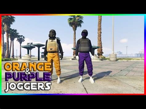 HOW TO GET PURPLE AND ORANGE JOGGERS ON GTA 5 ONLINE AFTER PATCH 1 50