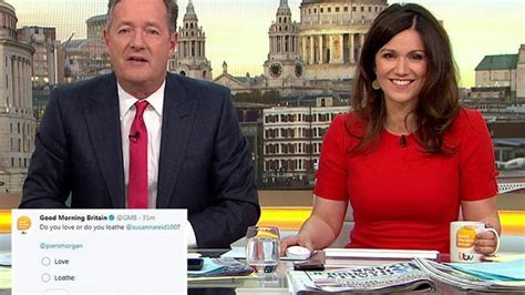 Good Morning Britain S Susanna Reid Accuses Piers Morgan Of Dragging Her To Hell After He