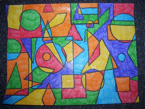A Nice Example Of Art Drawn With Shapes Geometric Shapes Art Shape