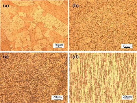 Microstructure Of Pure Copper And Its Composites A Pure Copper B