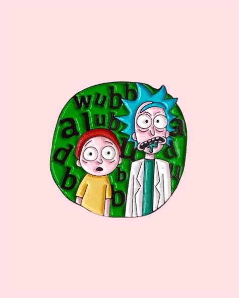 Rick And Morty Enamel Pin Etsy