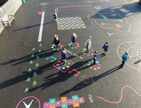 Bright Outdoor Playground Markings Fun And Affordable