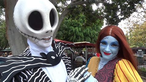 Jack Skellington And Sally Meet And Greet With Short Interview At