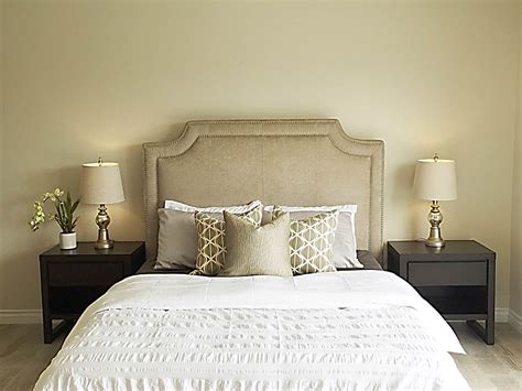 Symmetry is a surefire way to give your bedroom a serene flair. KMW Interiors- Home Staging Interior Design and Decoration ...