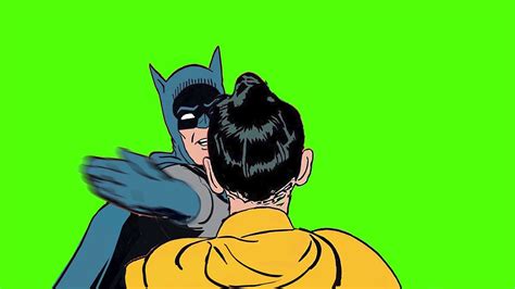 Batman Slapping Robin Meme On Green Screen With Slap Sound Youtube