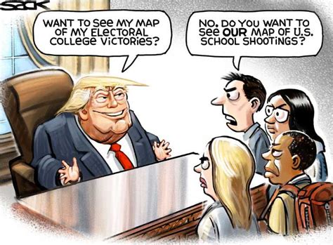 Political Cartoon On Students Take On The Nra By Steve Sack