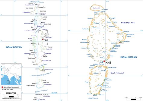 Maldives In World Political Map