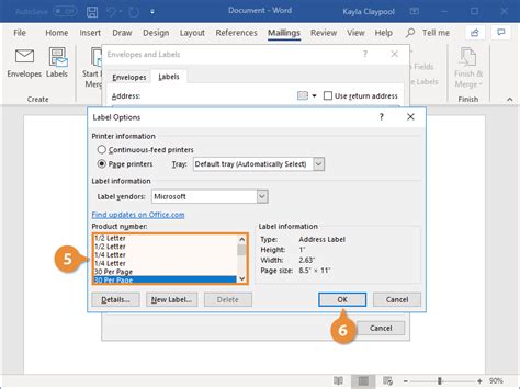 How To Make Labels In Word Customguide