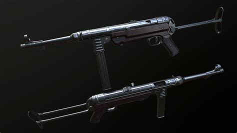 3d Model Ultimate Ww2 Weapons Pack Vr Ar Low Poly Cgtrader