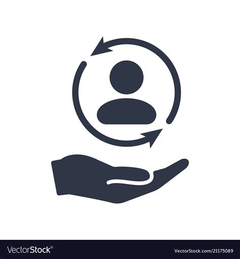 Full Customer Care Service Minimal Icon Vector Image