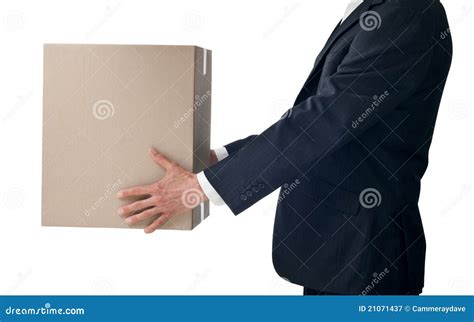 Business Box Moving Delivery Stock Image Image Of Giving Carton