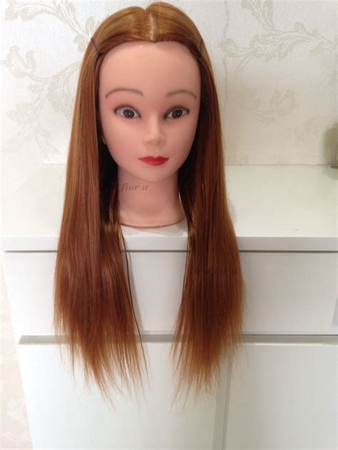 Free Shipping New Hairdressing Dolls Head Hair Styling Head With Hair