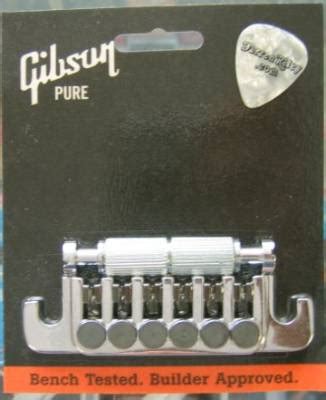 Gibson Fine Tuning Stopbar Tailpiece Chrome Long Mcquade