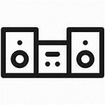 Stereo System Icon Audio Editor Open