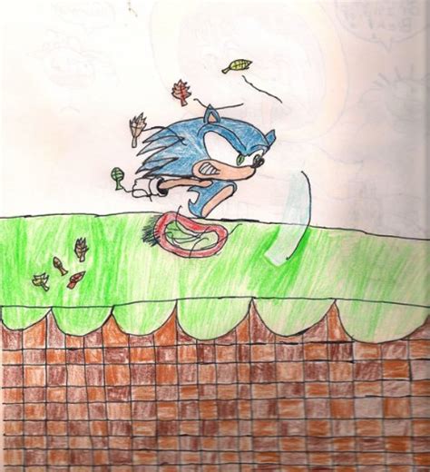 Sonic Running In Green Hill By Mrjoeguything On Deviantart