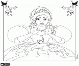 La Princesa Giselle Encantada Para Colorear Pintar E Imprimir