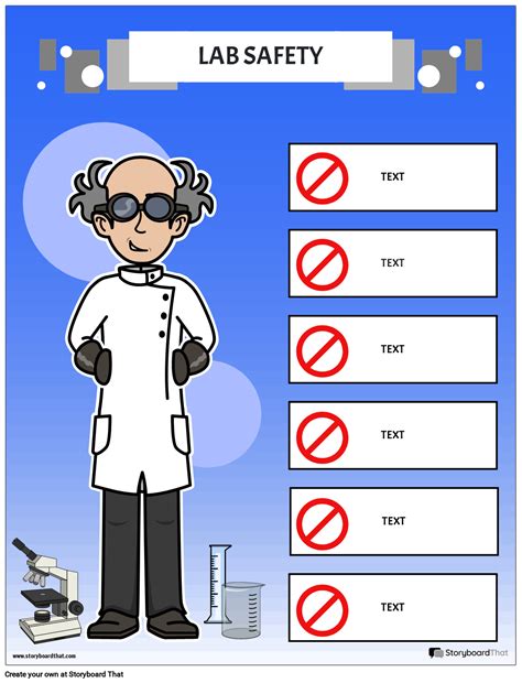 Science Safety Poster Lab Safety Poster Project Storyboardthat