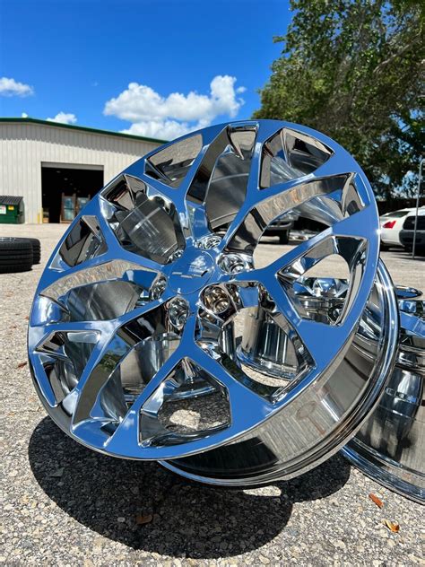 20 Chrome Snowflake Chevy Silverado Tahoe Wheels Rims 2024 2023 2022