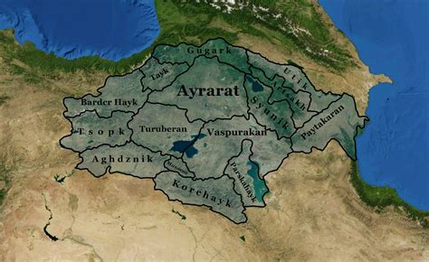 Ancient Armenia With Its Provinces Rmapfans