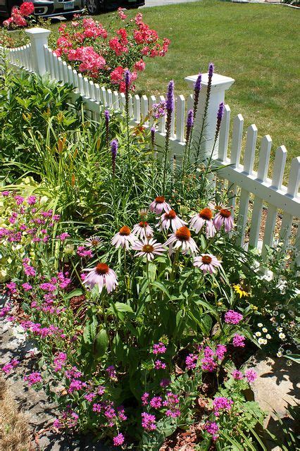 Cottage Garden With A White Picket Fence By Via Flickr