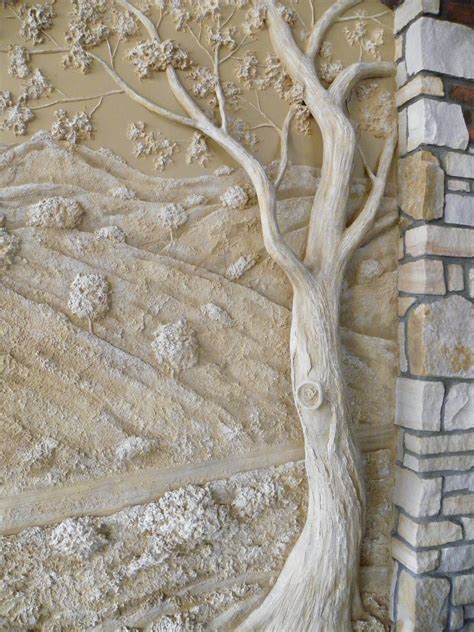 Why not consider drywall mud? Inspiration - Joint Compound wall sculpture... Fabulous ...