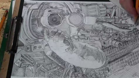 Astronaut Time Lapse Drawing Hd Youtube