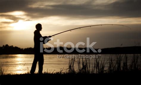 The Fisherman At Sunset Stock Photo Royalty Free Freeimages