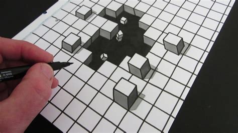 3d Illusion Drawing Easy How To Draw An Optical Illusion Escher Cube Photos