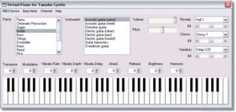 You can use the virtual midi piano keyboard to display the played midi notes from another instrument or midi file player. Virtual Piano - Download
