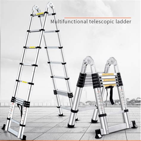Equal Portable Folding Aluminium Telescopic Ladder 20 Ft Buy Online