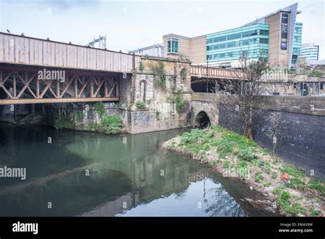 The Confluence Of The River Irwell And The River Irk In City Centre
