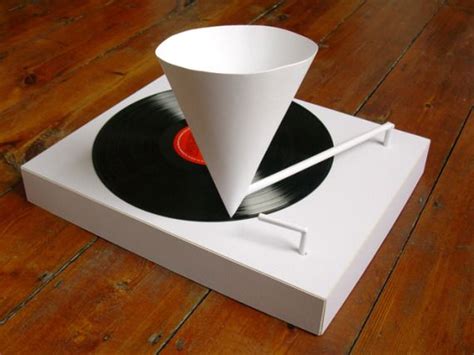 Paper Record Player — Audiophilia Record Player Vinyl Paper Paper Cones