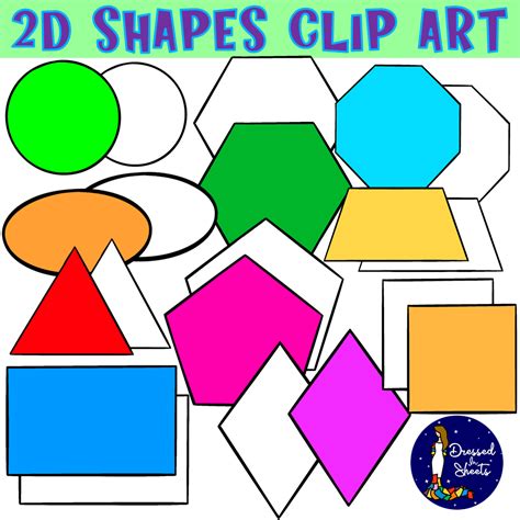 2d Shapes Clip Art Made By Teachers