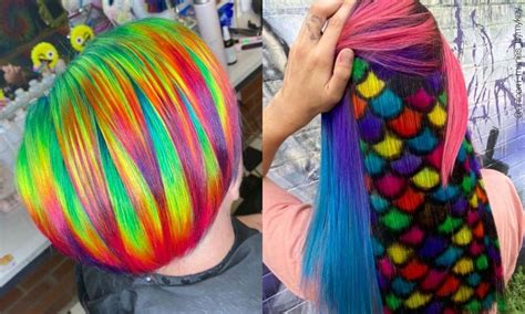 Lalu setiap bagian diberi warna sesuai warna spektrum. Perpaduan Warna Pelangi, 10 Trend Gaya Rambut Penuh Warna ...