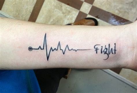 80 Line Tattoos To Wear Symbolically Heart Monitor Tattoo Line