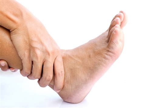 Premium Photo Asian Adult With Ankle Pain From Inflammation Of Ligament And Muscle Use Hands