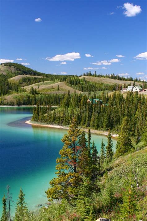 Emerald Lake Yukon Territory Stock Image Image Of South Solitude