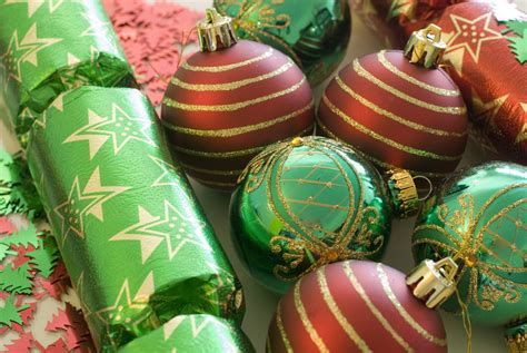 Photo Of Green And Red Decorations Free Christmas Images