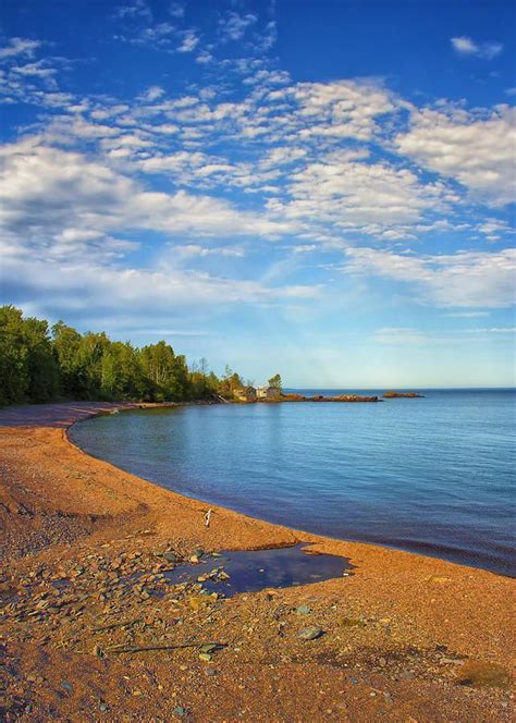 A Scenic Beach Along The Minnesota North Shore On Lake Superior