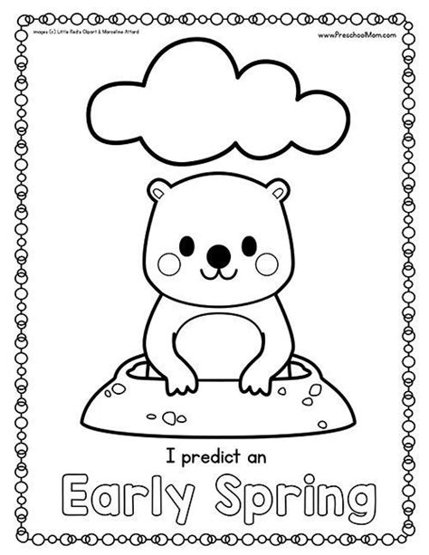 Groundhog coloring pages and worksheets can help you teach your kids more about groundhog day. Free Prediction Crowns for Groundhog's Day | Groundhog day ...
