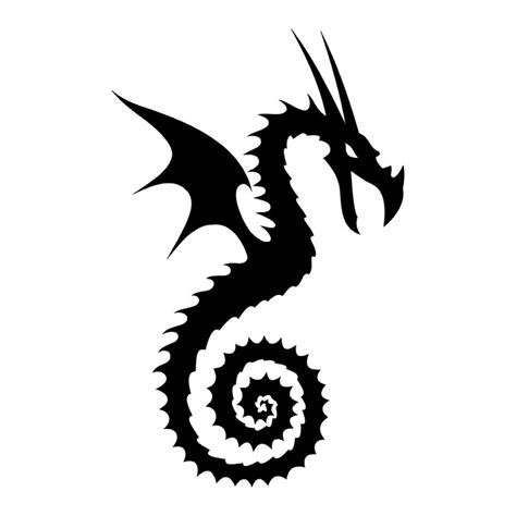 Dragon tattoo is one of the most popular mystical tattoos. TATTOOS: Dragon Tattoo Stencils # 1