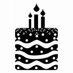 Cake Birthday Grey Icon Svg Vector Transparent