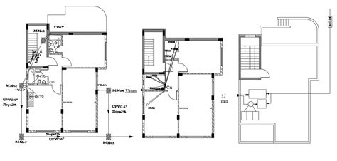 The Plumbing Layout Of The X M House Plan Cad Drawing Cadbull My Xxx
