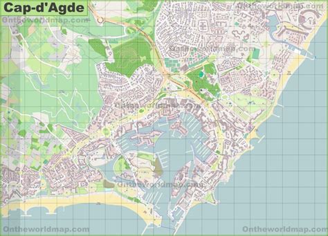 Cap D Agde Map