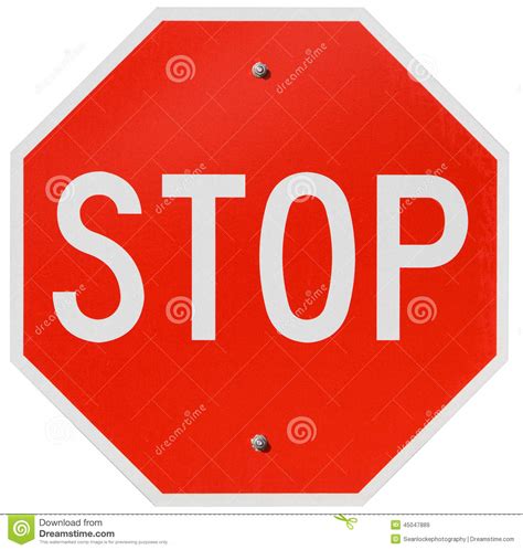 Signs Red Stop Sign Stock Image Image Of Background 45047889