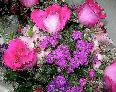 Pink Flowers 065 Photograph By Barbara Tristan Fine Art America