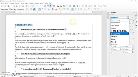 15 Libreoffice 6 1 1 2 Writer Sommaire Automatique Youtube