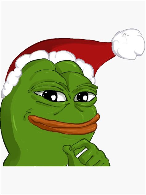 Theses rare pepes exist for viewing purposes only. "Holiday Pepe" Sticker by SpookyBjorn | Redbubble